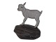Royal Copenhagen figurine, goat kid on stone.The factory hallmark shows that this was ...