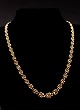 14 carat gold knot necklace 43.5 cm. W. 0.5-0.8 cm. from court jeweler B Hertz Copenhagen ...