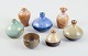 Contemporary 
Scandinavian 
ceramicists, a 
collection of 
seven miniature 
unique vases.
Late ...