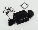 Yves Saint Laurent shoulder bag in suede with fringes and matching make-up mirror.Late 20 th. ...