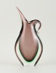 Murano purple/green/clear vase in hand-blown art glass.Italian design, 1960s.Measurements: H ...
