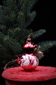 Old glass Christmas ornament / Christmas tree decoration (Coffee pot) from around 1920-50. H: 8 cm.