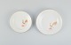 Two rare Art Deco Meissen plates with hand-painted peacocks and gold ...