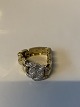 Elegant ring in 14 carat goldStamped 585Street 61The item has been checked by a jeweler ...