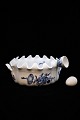 Royal Copenhagen Blue Flower Curved egg bowl with space for a total of 16 egg cups. Decoration ...