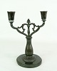 Candlestick by Just Andersen, 2 arms in disco metal with fine decoration, as well as the stem. ...