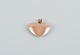 Scandinavian goldsmith, pendant in the shape of a heart.Marked with the goldsmith's ...