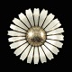 A. Michelsen. 
Gilded Silver 
Daisy Brooch / 
Pendant with 
White Enamel. 
50mm.
Crafted by A. 
...