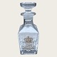 Small decanter, Maritime, with crowned monogram, Maritime, 14cm high, 5.5cm / 5.5cm *Perfect ...