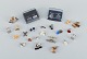 A large collection of Scandinavian cufflinks in gilded metal, plated silver and more.Art Deco ...