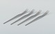 Arne Jacobsen for Georg Jensen. Modernist AJ cutlery.
Four long salad forks in stainless steel.