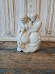 Royal 
Copenhagen - 
Georg Thylstrup 
Juliane Marie 
Blanc de Chine 
figurine - two 
monks with ...
