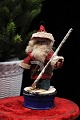 Old Christmas 
tree 
decoration, 
Santa Claus on 
skis made of 
cardboard, 
cotton wool and 
felt. ...