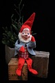 Old shop gnome 
from the 70s 
with felt 
clothes, 
painted 
papier-mâché 
face and 
bendable arms 
and ...