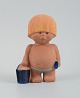 Lisa Larson for 
Gustavsberg. 
Stoneware 
figure from 
"All the 
world's 
children." Boy 
with ...