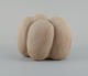 Christina Muff, Danish contemporary ceramicist (b. 1971). 
Small, unique stoneware seedpod vase. Unglazed, with specks the vessel is 
organically shaped.