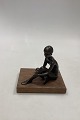 Royal 
Copenhagen S. 
G-Kelsey Bronze 
Figurine of 
Sitting Ballet 
Dancer. From 
1975. No ...
