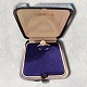 John Roervig 18 carat white gold ring with pearl.size 47