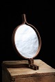 Hans-Agne Jakobsson table mirror / hand mirror of wrought rosewood from the 60s with a fine ...