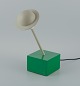 Ettore Sottsass For Stilnovo. Rare table lamp in green and gray painted metal.Approx. ...