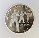 North Korea. Olympiad 2004. Silver coin 7 Won from 2002. Diameter 38 mm.