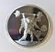 Greece. Silver 10 euro Olympics 2004. Weightlifter