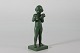 P. Ipsens EnkeYoung girl no. 921 by Svend Jespersen made of ceramic with green ...