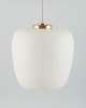 Fog & Mørup 
pendant in 
frosted opal 
glass with 
brass mounting.
Mid 20th 
century.
Measuring: D 
...