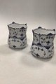 Pair of Royal 
Copenhagen Blue 
Fluted Half 
Lace Selleri 
Pots / Vases No 
627
Measures 16,cm 
x ...