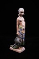 Dahl Jensen porcelain figure of "Girl from Sierra Leone" H:25cm. Decoration number: 1117. ...
