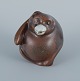Gösta Grähs for Rörstrand (active 1982-1986), monkey in ceramic.Glaze in shades of ...