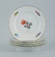 Royal 
Copenhagen, 
Light Saxon 
Flower, five 
lunch plates.
Decoration 
number 
493/1623.
Approx. ...