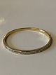 Bracelet 18 carat gold with brilliantsStamped 750Length 59.66 cm approxHeight 4.13 mm ...