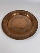 Copper dish or tray by Hans Christian Drewsen (1823-1874). Decorated with a butterfly in the ...