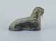 Greenlandica, figure of a walrus made of soapstone.Approx. 1960/70s.In good condition, signs ...