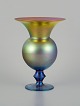 WMF, Germany. Vase in iridescent Myra art glass.1930s.In excellent condition.Dimensions: D ...