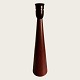 Teak wood table lamp, 35.5cm high (Incl. socket), 8.5cm in diameter *Nice condition*