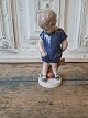 Royal Copenhagen figurine - boy with teddy bear No 3468, Factory first Height 18 cm. ...