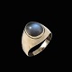 Peder Gustav Pedersen. 14k Gold Ring with Moonstone.Designed and crafted by Peder Gustav ...