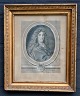 Portrait of Charles Le Brun, copper engraving, 17th century France. Made by Lublin. 32 x 25 ...
