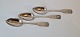 Set of 3 silver 
spoons with 
clam pattern - 
Niels Nielsen 
1808-73 Kolding 
Stamp: 
N.Nielsen ...