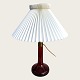Holmegaard, Table lamp Model 343, With Le Klint lampshade, Amber, 15cm in diameter, 37cm high ...