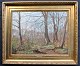 Hornung-Jensen, 
Carlo (1882 - 
1960) Denmark: 
Forest scene. 
Oil on canvas. 
Signed on May 
1st. 41 ...