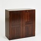 Mogens Koch.Rare Mogens Koch cabinet made of solid Wenge.Front with two doors with lock and ...
