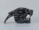 Roger Guerin (1896-1954), unique sculpture in black glazed ceramic in the form of a ...