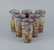 Alexandre Kostanda (1921-2007) for Vallauris.A set of six unique cups in ceramic. Glaze in ...
