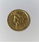 USA. Gold $1 from 1851. Diameter 13 mm.