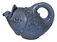 Michael Andersen art pottery, large blue fish figurine / pitcher. Length 25.0 cm., height ...