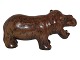 Hjorth art pottery figurine, hippopotamus.Decoration number 640.Length 16.0 ...