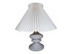 Holmegaard white opal glass lamp called Mary. With Le Klint shade.Designed in 1978 by Per ...